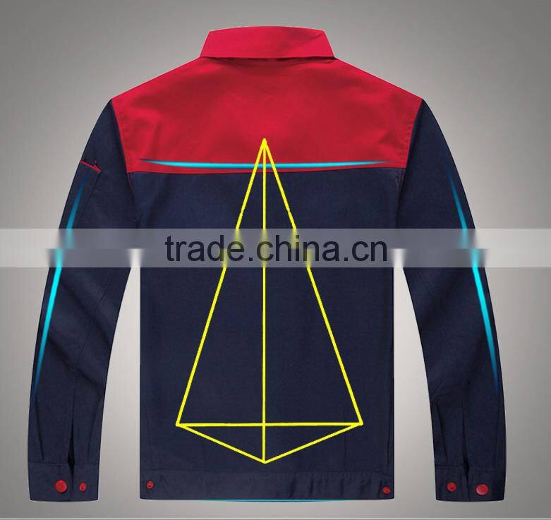 Customized manufactorying long-sleeve workwears mender mechanic workers uniform