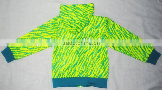 New Style professional 100% polyester fleece child wear 240g brushed inside