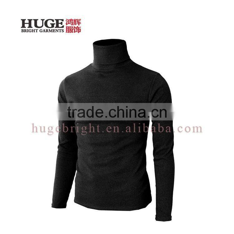 Long Sleeve Turtleneck Comfortable Mens Sweater Knitwear