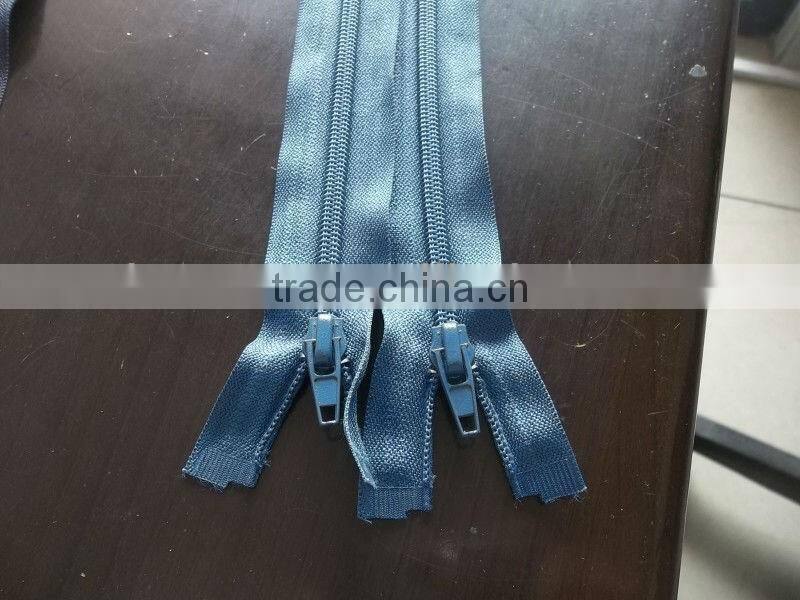 nylon long chain zipper stocklot for garments