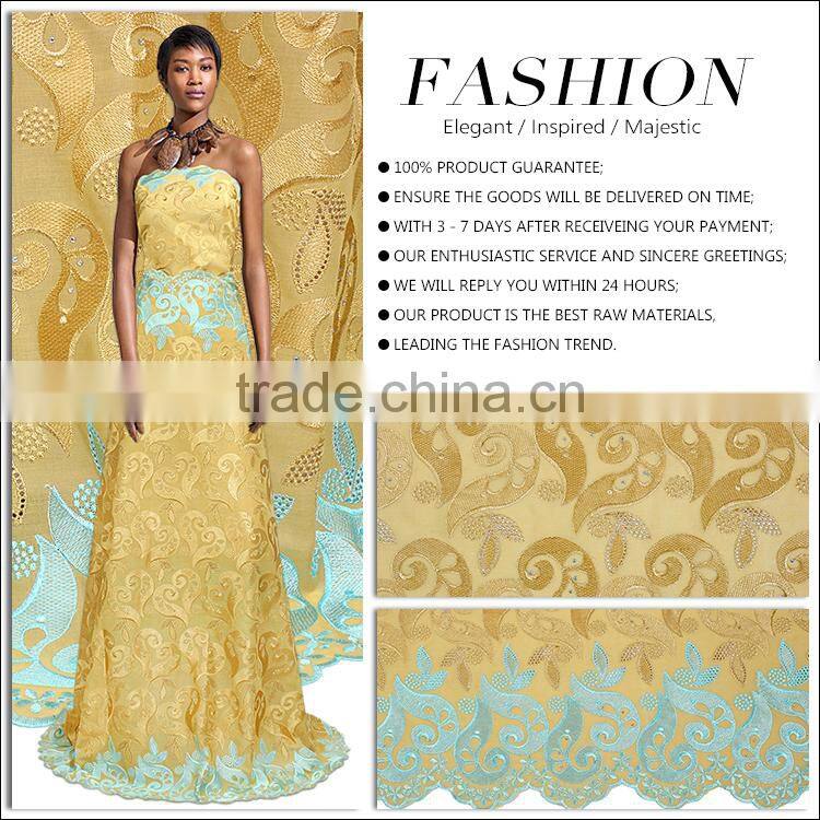 Lace Manufacturer 2017 Latest Style African Dry Lace Material For Sale