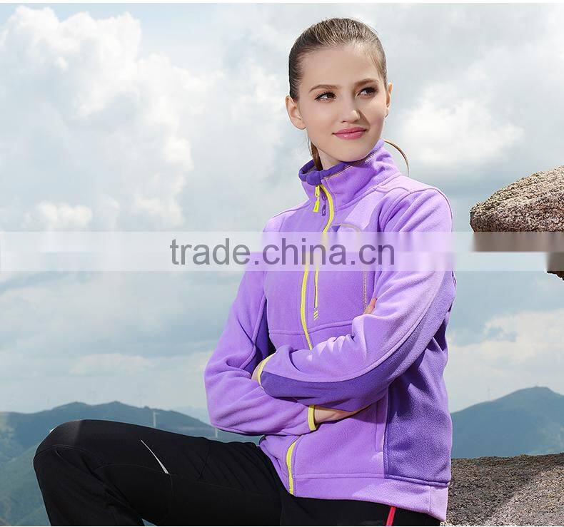 Womens outdoor clothing wind hiking softshell jacket