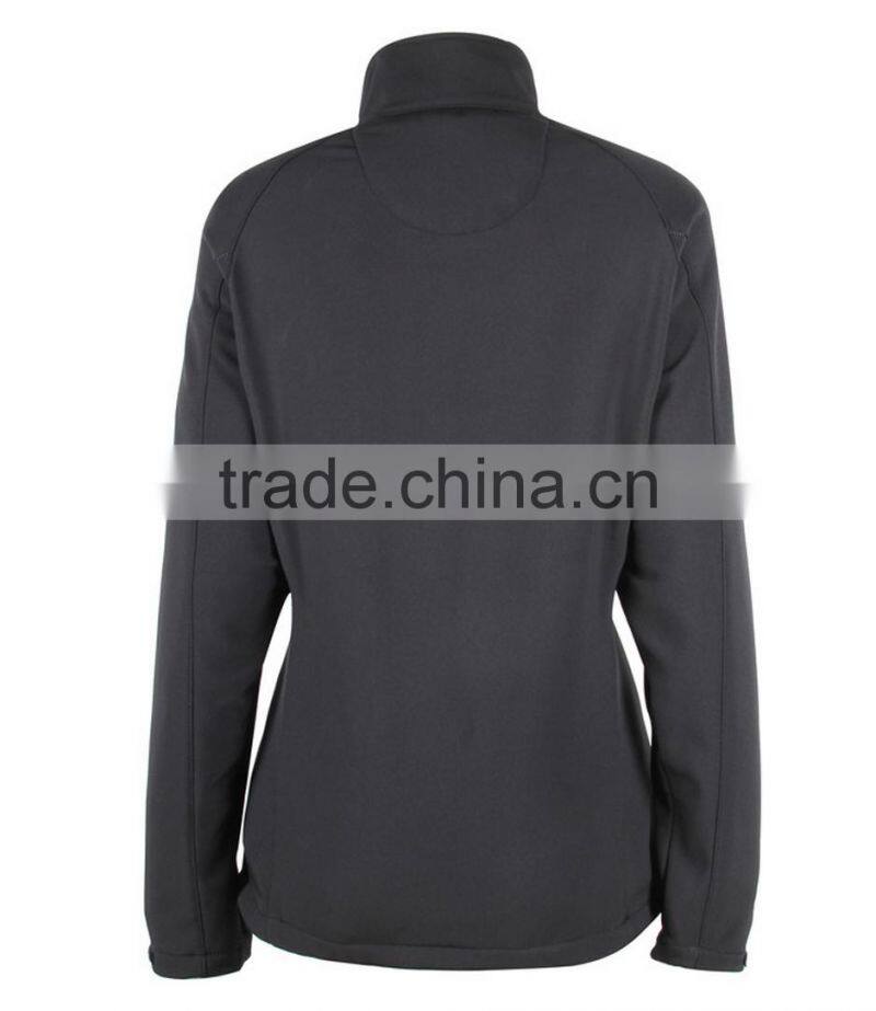 cool black camping sport softshell jacket for women