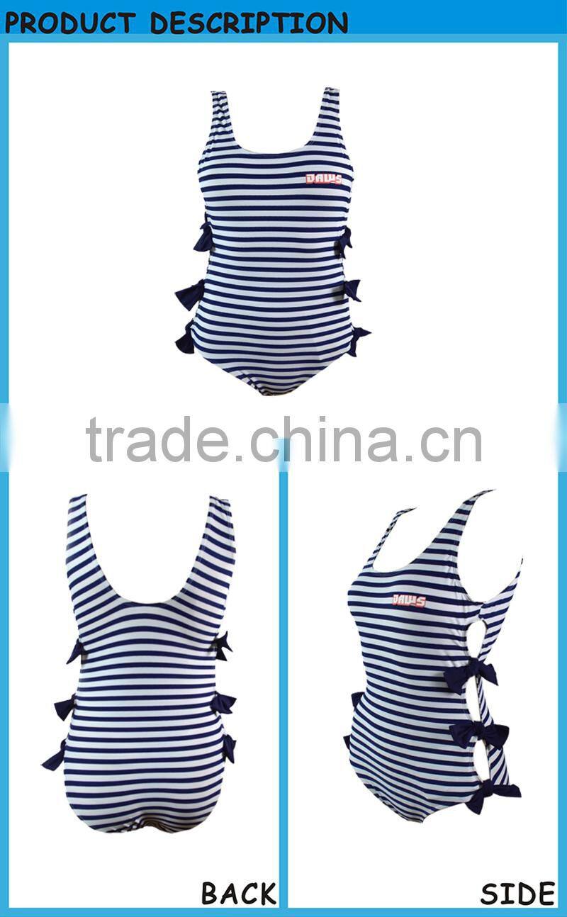 Sexy Stripe Swimwear One Piece Fashion Hot Sale Swimsuit