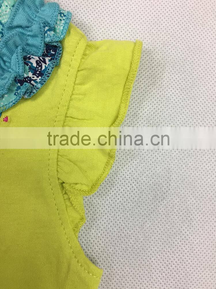 Top selling products in alibaba cute baby girl top design with pattern