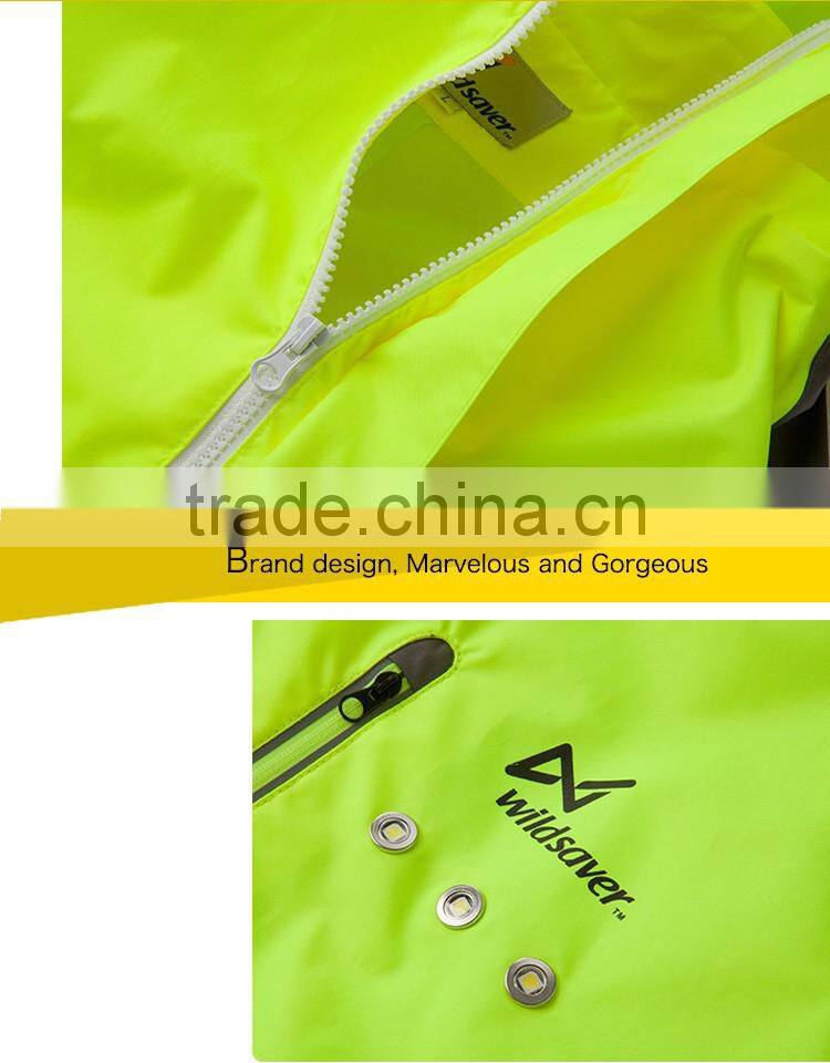 Outdoor safety LED long sleeve cycling jersey