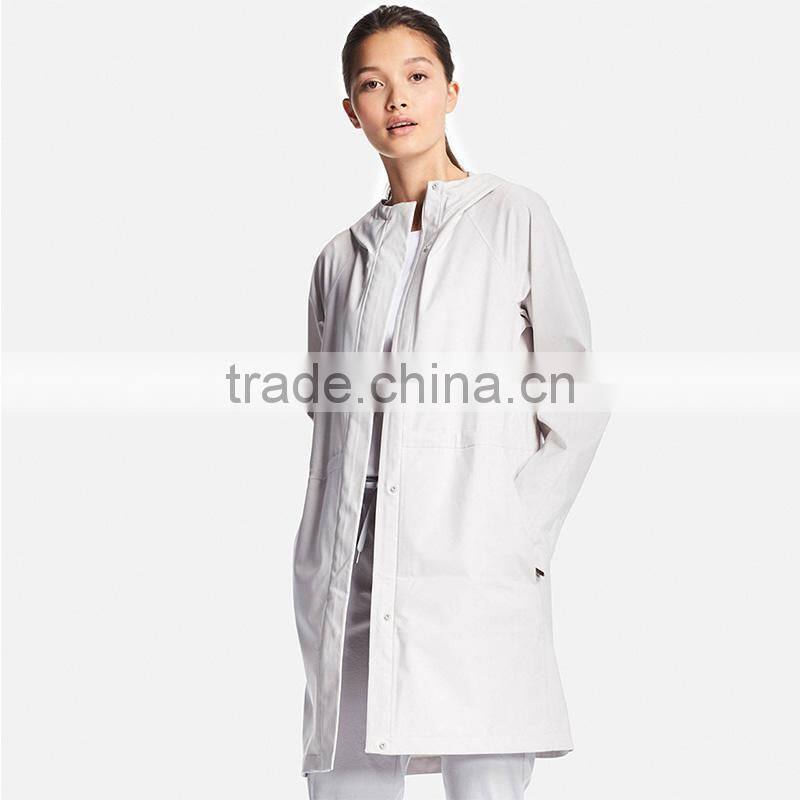 All-weather style blocktech waterproof windproof long jacket women's