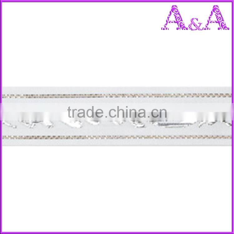soft m-style sheer ribbon with metallic
