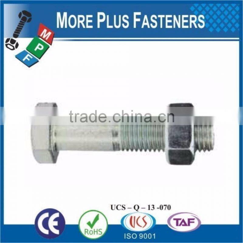 Made In Taiwan Hexagon Head Bolt and Hex Nut