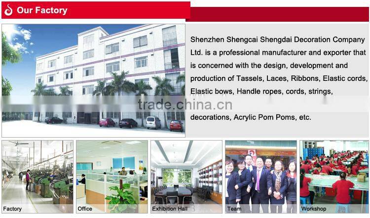 Top quality strong texture flat elastic cord 3mm