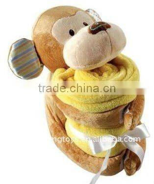 New style cheap and lovely pig soft animal blanket