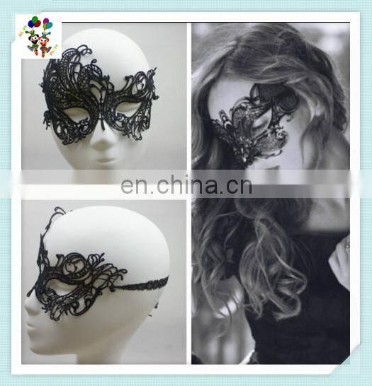 Sexy Venetian Masquerade Ball Black Feather Lace Masks HPC-0478