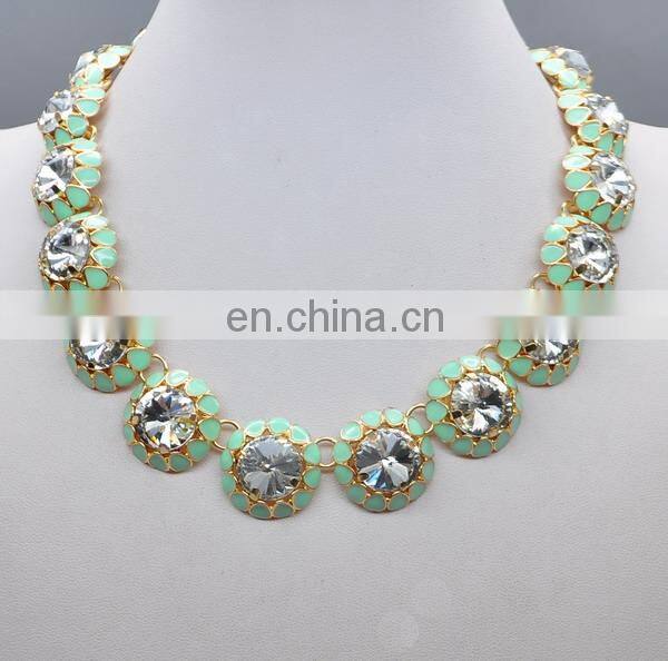 Hot selling and cheap double C imitation jewellery designs necklace