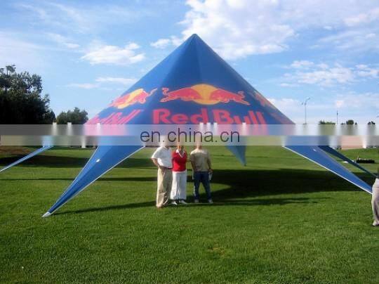Giant White star tent with clear side walls For Vacation Event