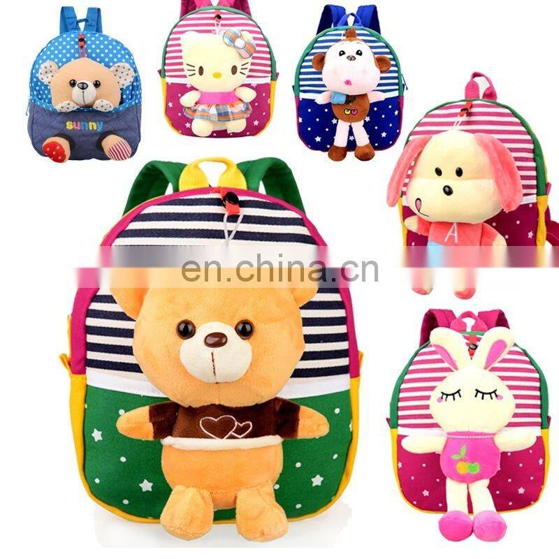 children's backpack plush doll shopping satchel bag