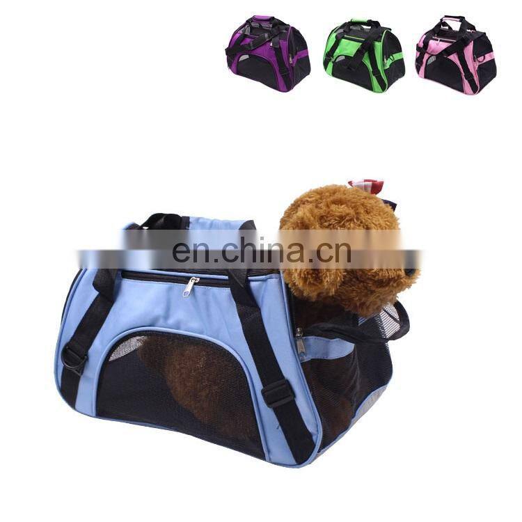 Wholesale Luxury Collapsible Small Airline Approved Portable Foldable Pet Dog Travel Carrier