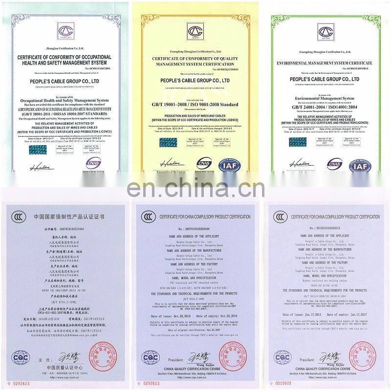 PVC coated copper conductor flexible earth wire 6mm2 single strand wire