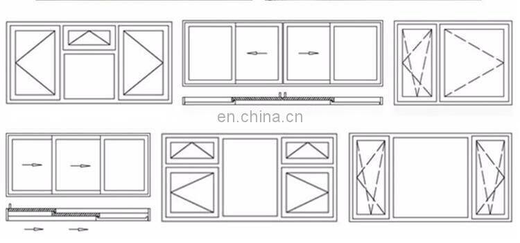 Residential apartment project exterior powder coated aluminium door window frame