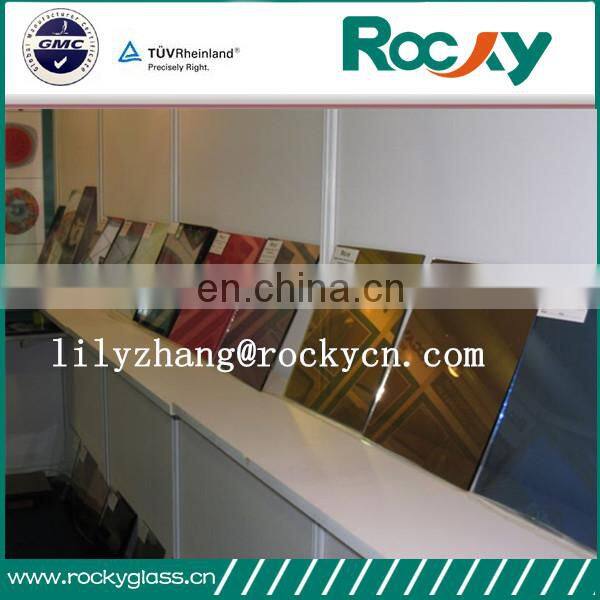 Best quality 6 mm colors tempered glass reflective price