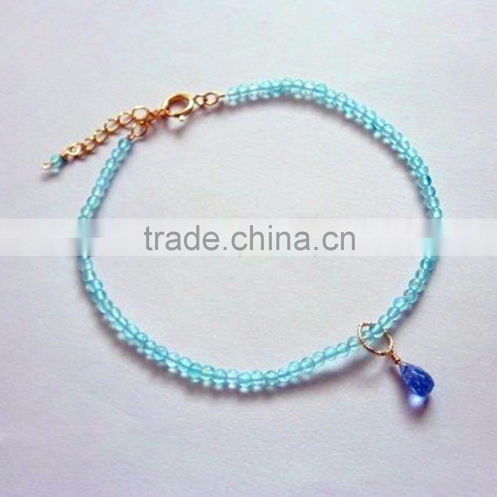 black seed bead wrap bracelet for girl