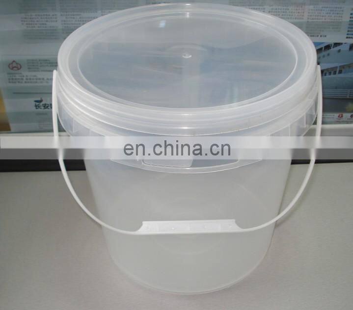 2L/2.5L/4L white PP small plastic pails with lid, plastic bucket with handle, plastic container wholesale for liquids