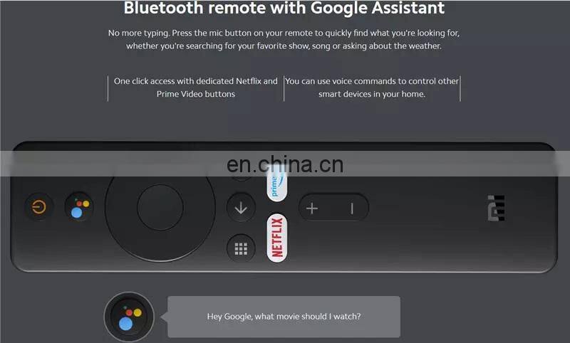 Global Version Mi TV Stick Android 4 K HDR 1GB RAM 8GB ROM Bluetooth 4.2 Mini TV Dongle Xiaomi Mi TV Stick