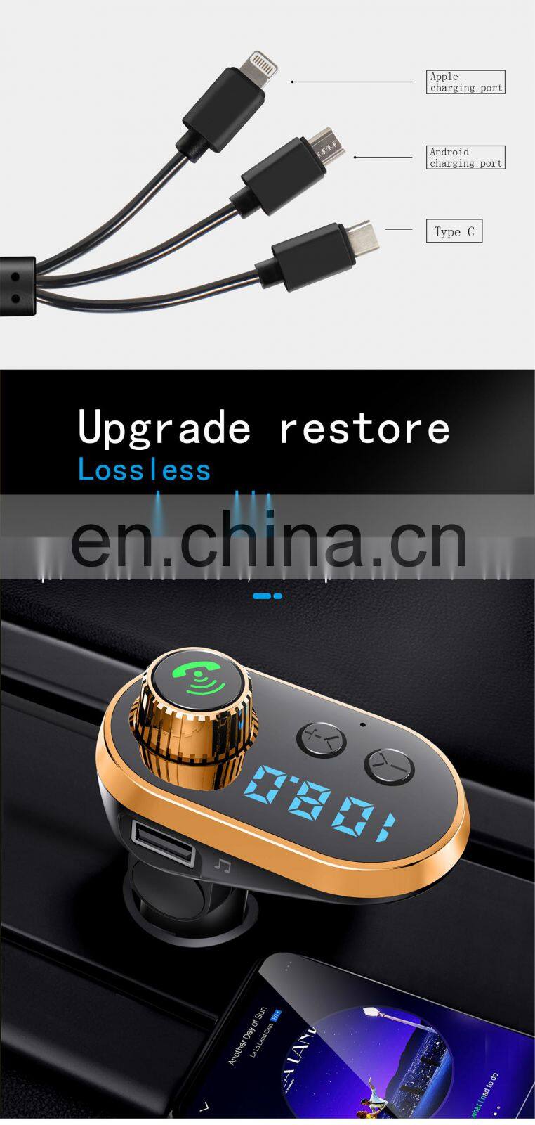 Car Charger Qc3.0 2021 Amazon Wholesale Oem/Odm New Mp3 Player Factory Wireless Charging Q15 Wireless Charger For Iphone Phone