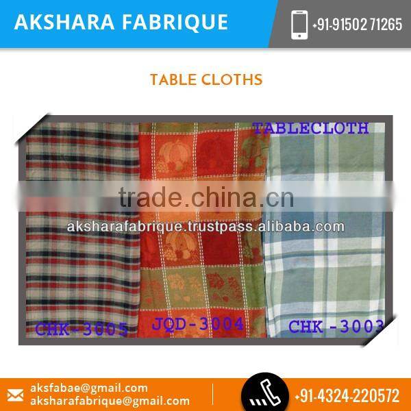 Hot Sale on Most Demanded Pure Cotton Table Cloth by Leading Industries