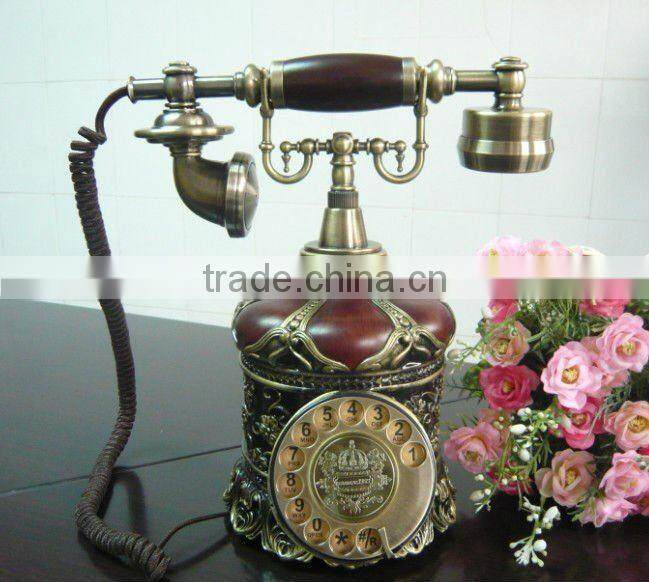 antique or ancient ratory telephone