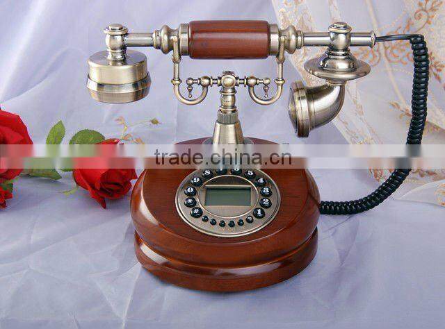 Wooden antique telephone,old style phone,history corded telephone