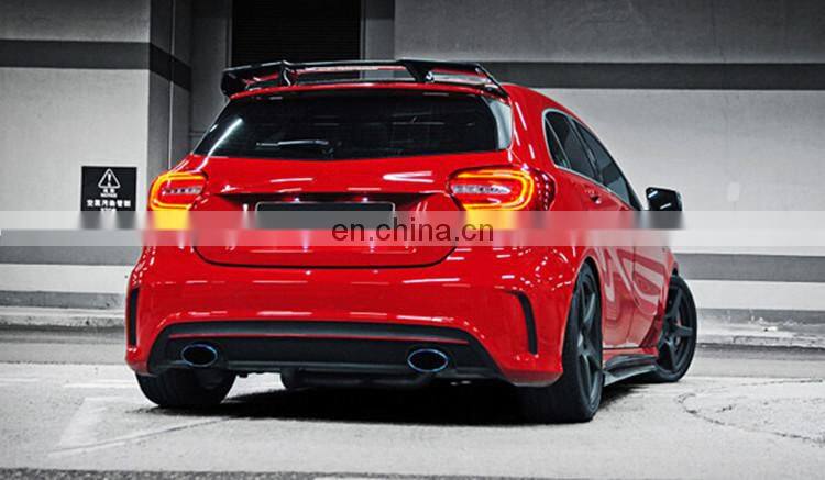 RZ Style A45 Carbon Fiber Body Kit front lip Fit for A-class W176 A260 A250 A45