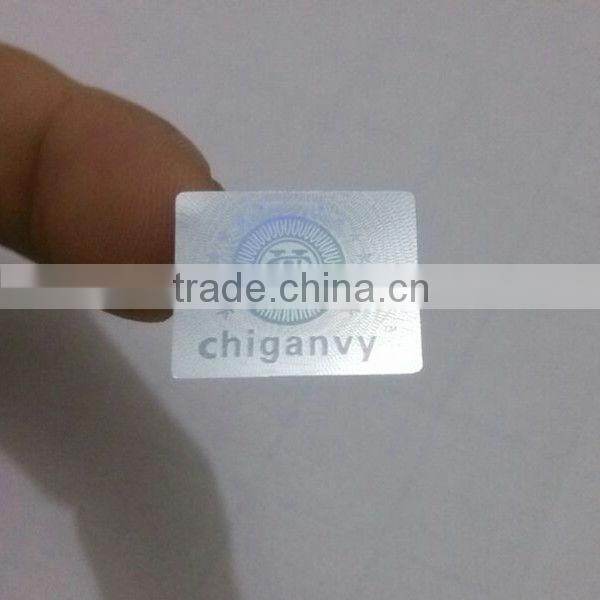 3.5*1.2cm silver background 3D glitter hologram