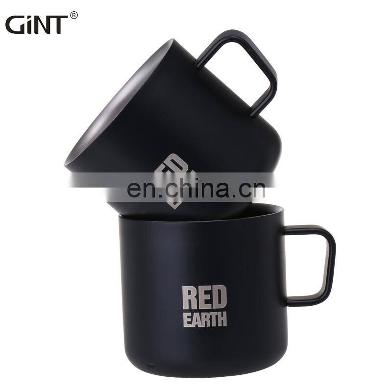 GiNT 210ML Portable Small Size Espresso Cup Double Wall Stainless Steel Cup Coffee Mugs for Cafe Office Use