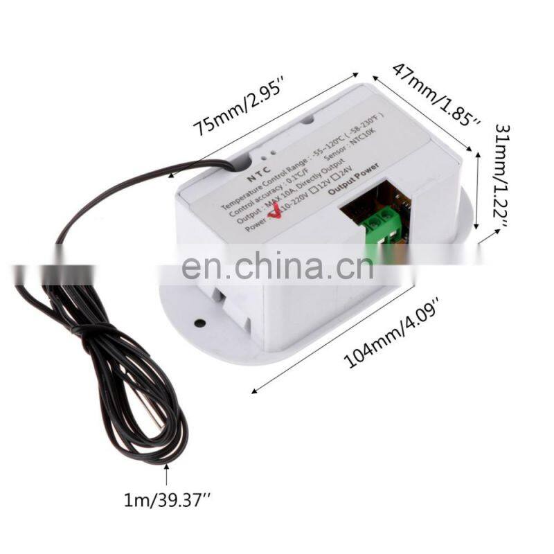 XH-W1308 W1308 Adjustable Digital Cool Heat Sensor Red/Blue Display Temperature Controller Thermostat Switch DC 12V/24V/220V