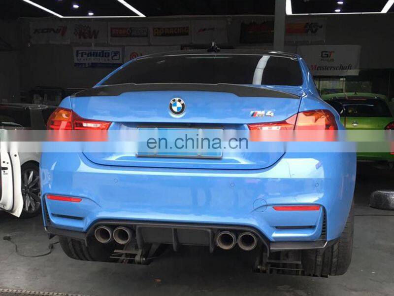 Carbon Fiber Custom M3 M4 Car Rear Bumper Diffuser for BMW F83 F82 M4 F80 M3 14-19