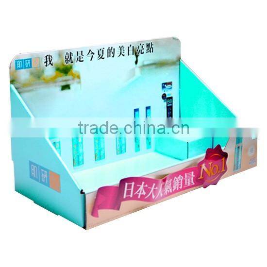 Shop hot sale cardboard stationery counter display/meat display counter/pizza counter display