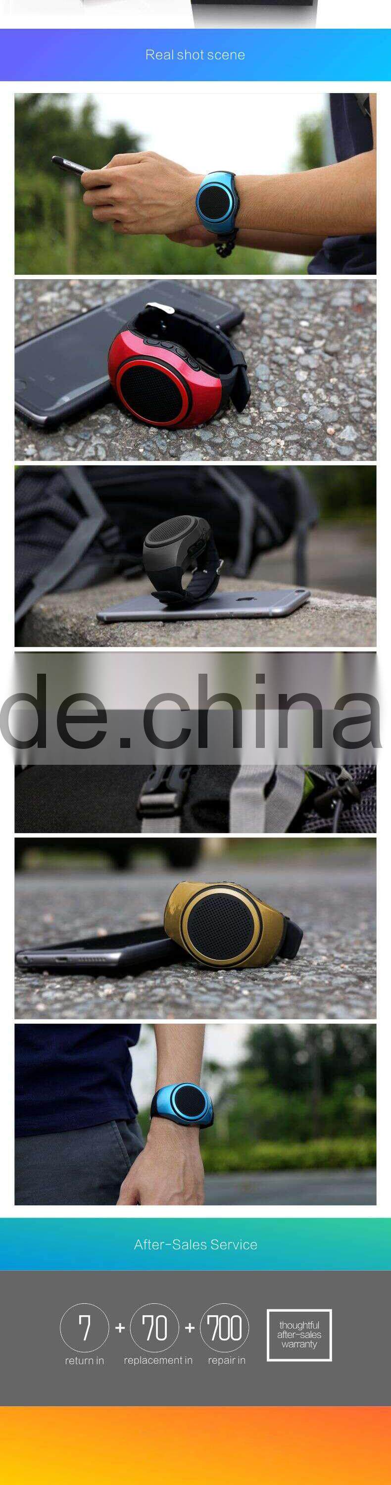 2015 new general hot sell bluetooth speaker smart sport music watch