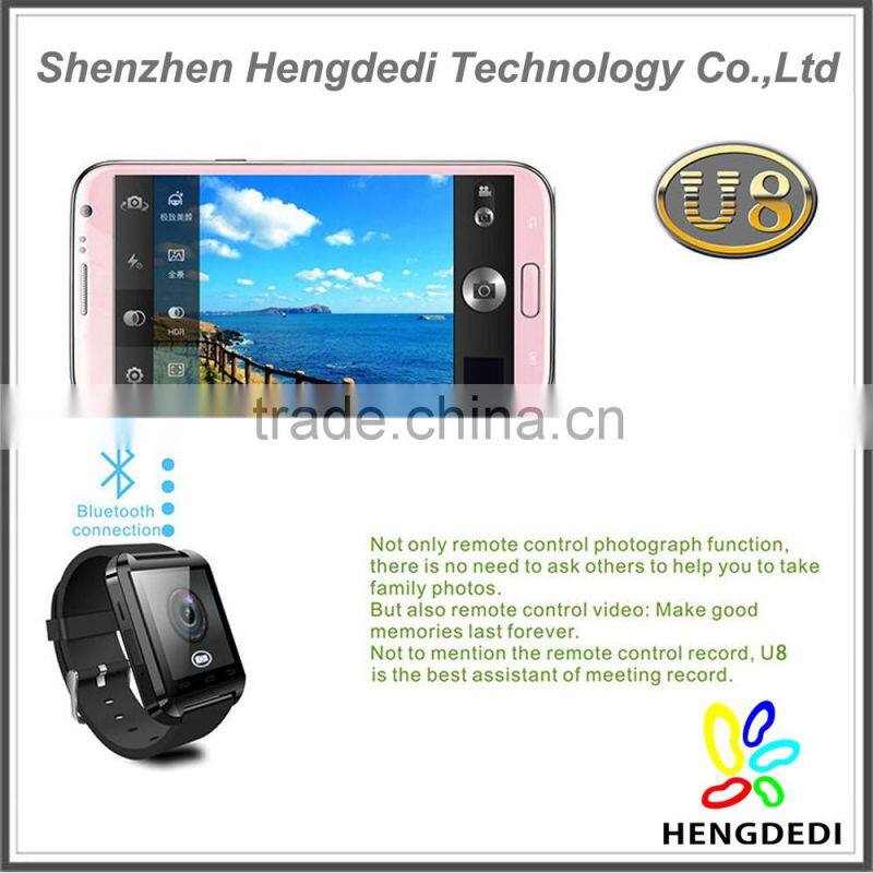 Most Popular Smart watch U8 portable sport wristwatch smart phone Bluetooth watch