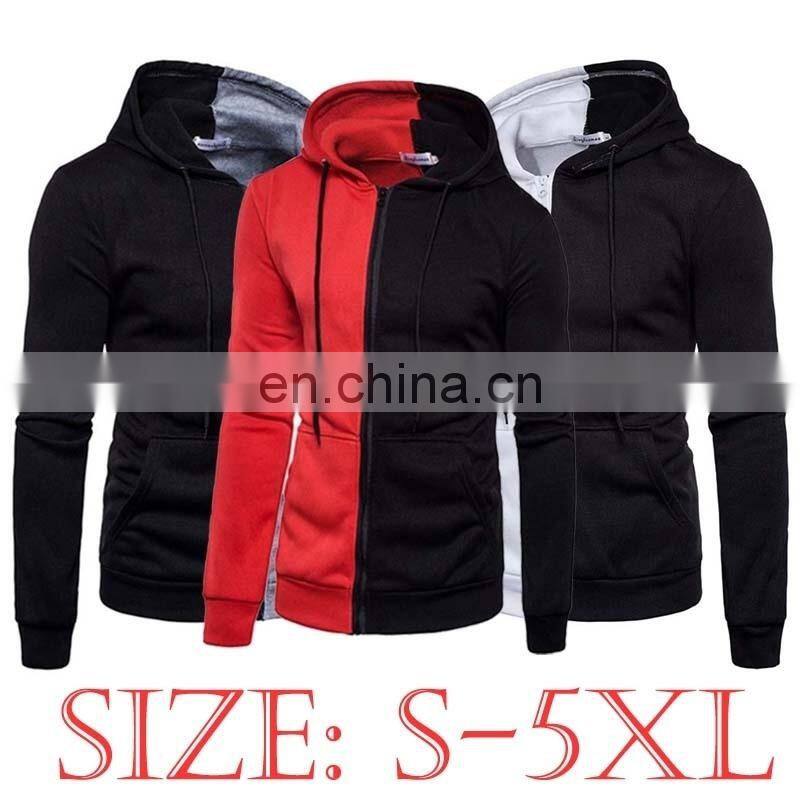 Merchant direct custom high-quality zipper sports cotton men's hoodie