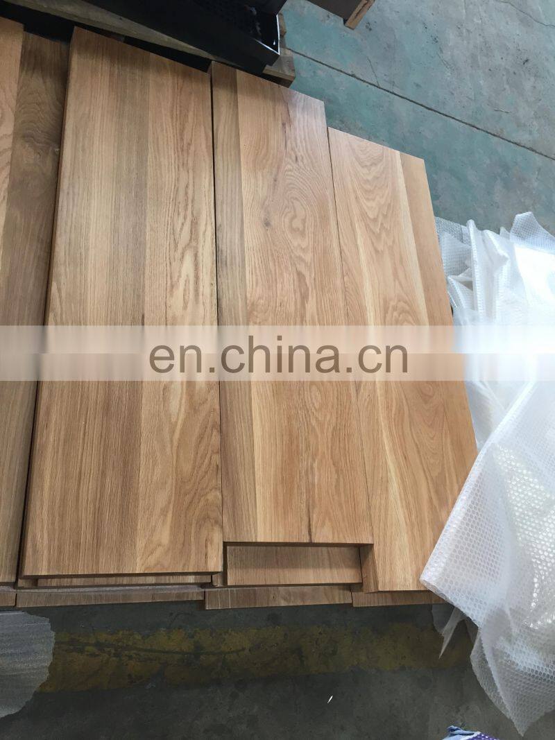 Custom Staircase Supplier DIY Install Wooden Straight Stairs With Mono Steel Beam