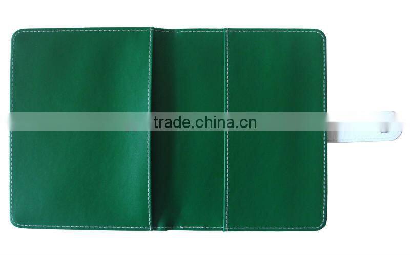 2013 new pro PU green note book card holder leather pocket business card cardboard business card holder