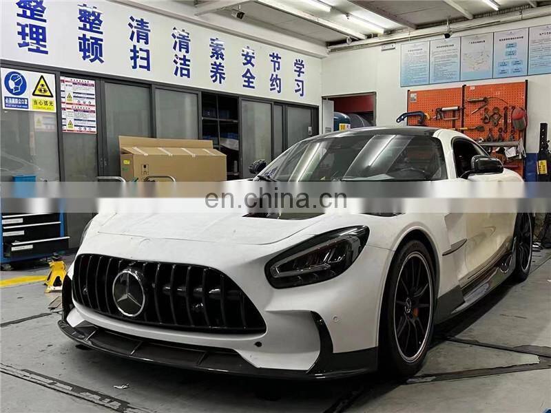 Runde Black Series For Mercedes-Benz Amg GT GTS GTR Upgrade BS Style FRP+Carbon Body Kit Front Rear Bumper Spoiler Fender Hood
