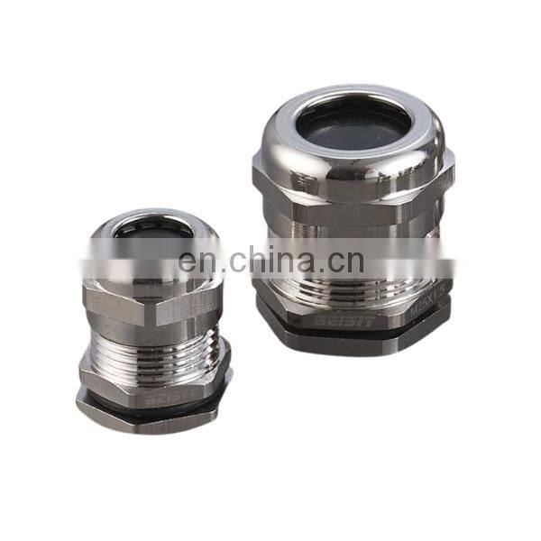 Beisit EMC cable gland W Type Metric M25 - M40 Brass High Temperature Resistant