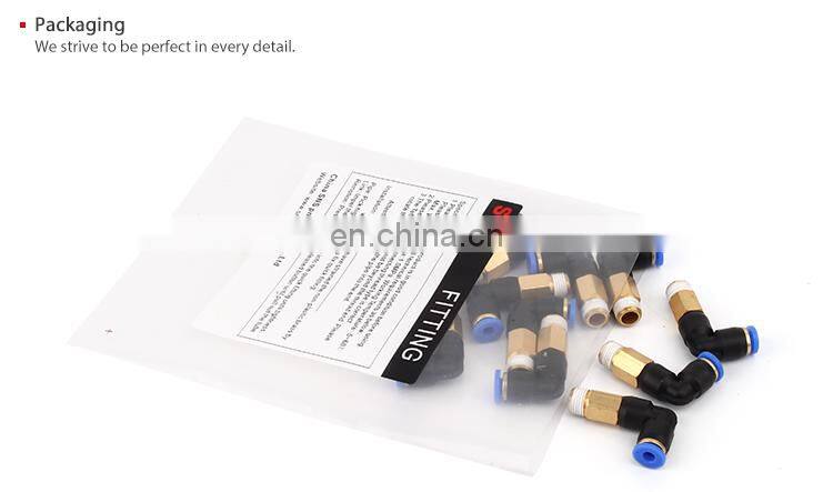 Manufacturer wholesale SNS SPLL Series Pneumatic Elbow Male Thread Quick Connect Pipe Fittings Tube Joints