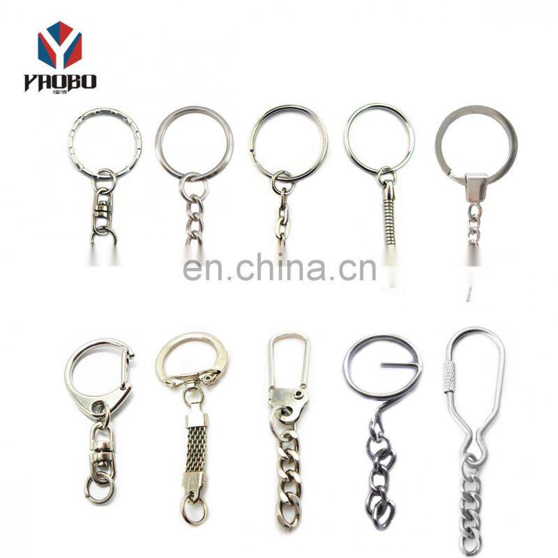 Durable Stainless Steel Flat Chain Custom Made Accessories Key Bag Keychain