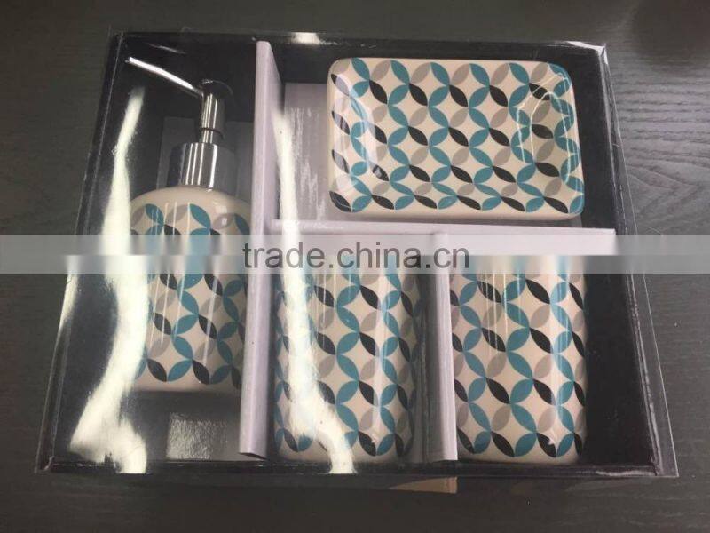 4PCS HOT-SALE CHEAP PRICE CERAMIC BATHROOM SET
