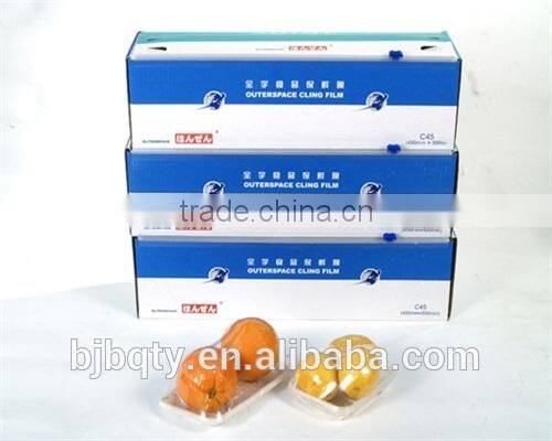 Outerspace Food Grade Moisture Proof Feature Stretch Film PVC Cling Film Roll