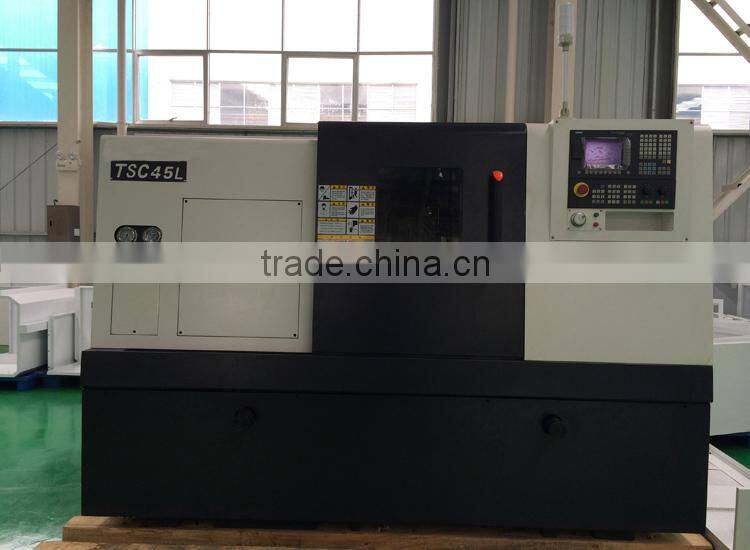 The most popular SLANT BED CNC LATHE TSC45L cnc turning center lathes for sale slant bed design with hydraulic tool turret chuck