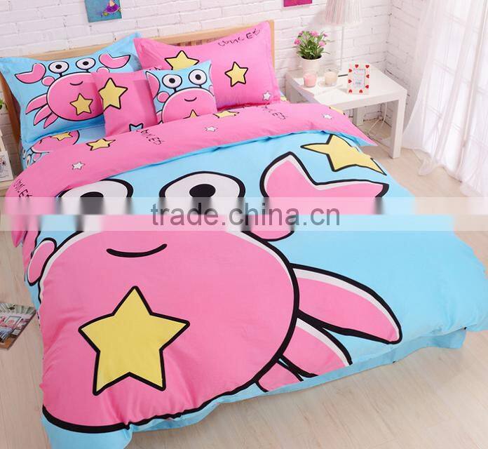 polyester kid designs bed sheet fabrics