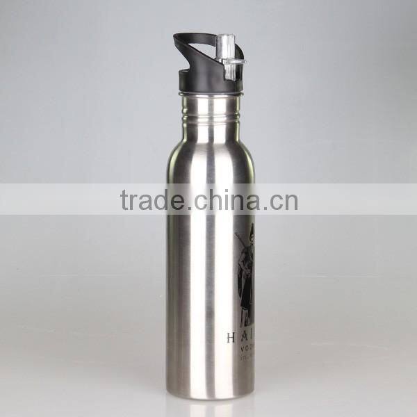 Hot selling 2016 summer Mlife double wall 750ml stainless steel water bottle sport bottle tumbler with Bamboo Lid & Handle
